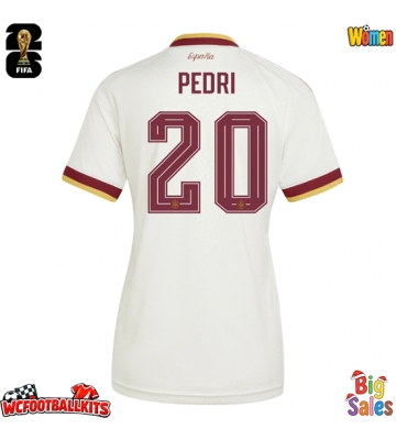 Spain Pedri Gonzalez #20 Replica Away Stadium Shirt for Women World Cup 2026 Short Sleeve
